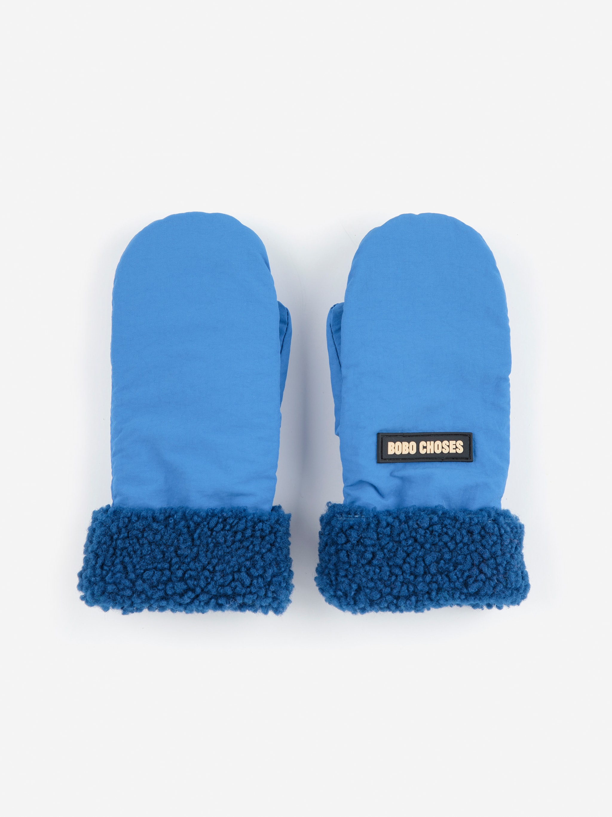 Bobo Choses Bicolor Mittens Blue