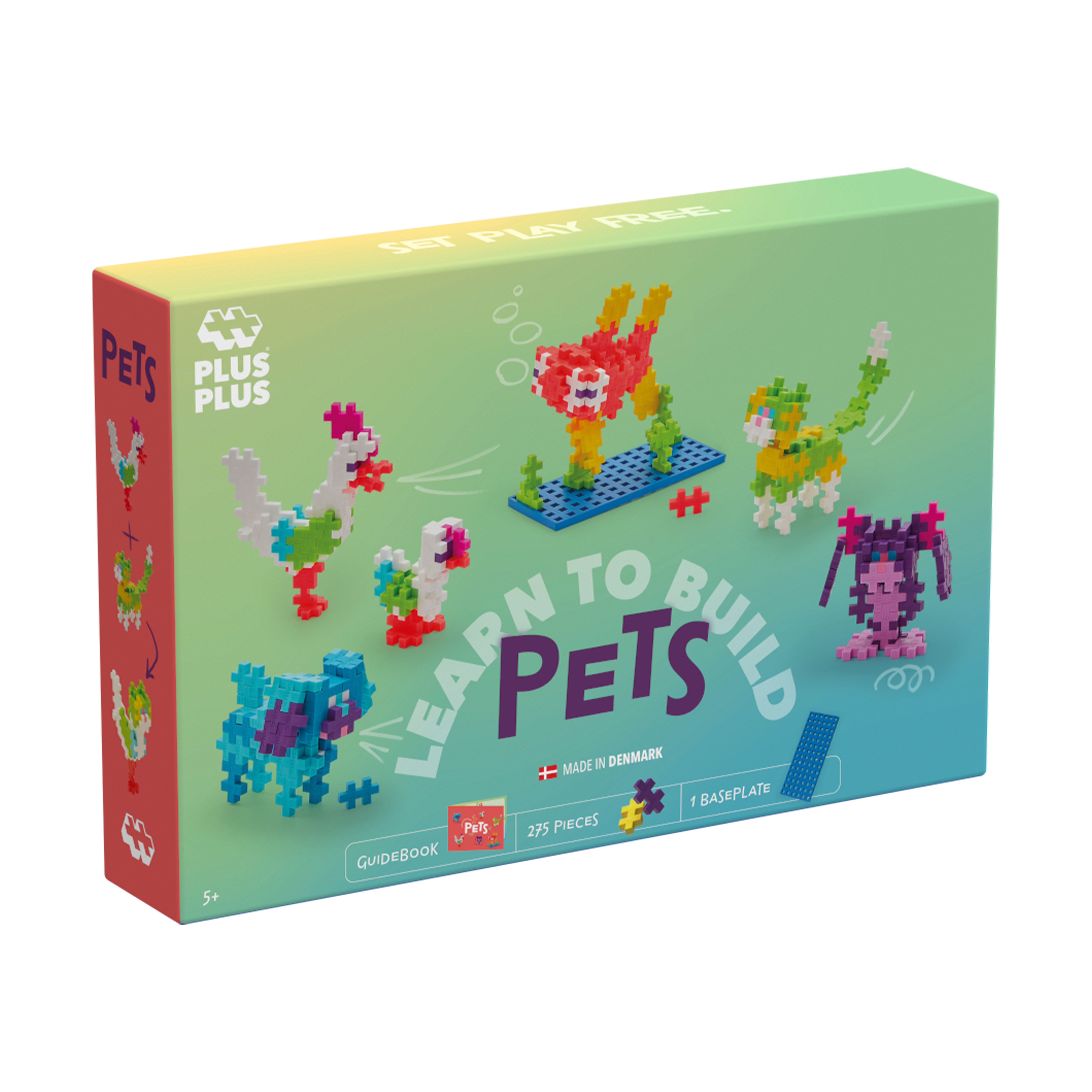 Plus-Plus Learn To Build Husdjur - 275 Stycken Mix