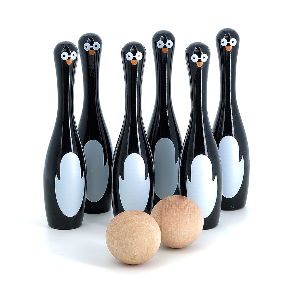 Penguins Bowling-sæt Black