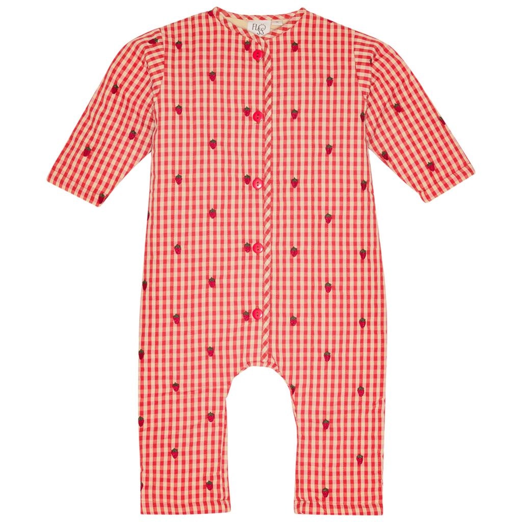 Molly Onesie Berry Gingham