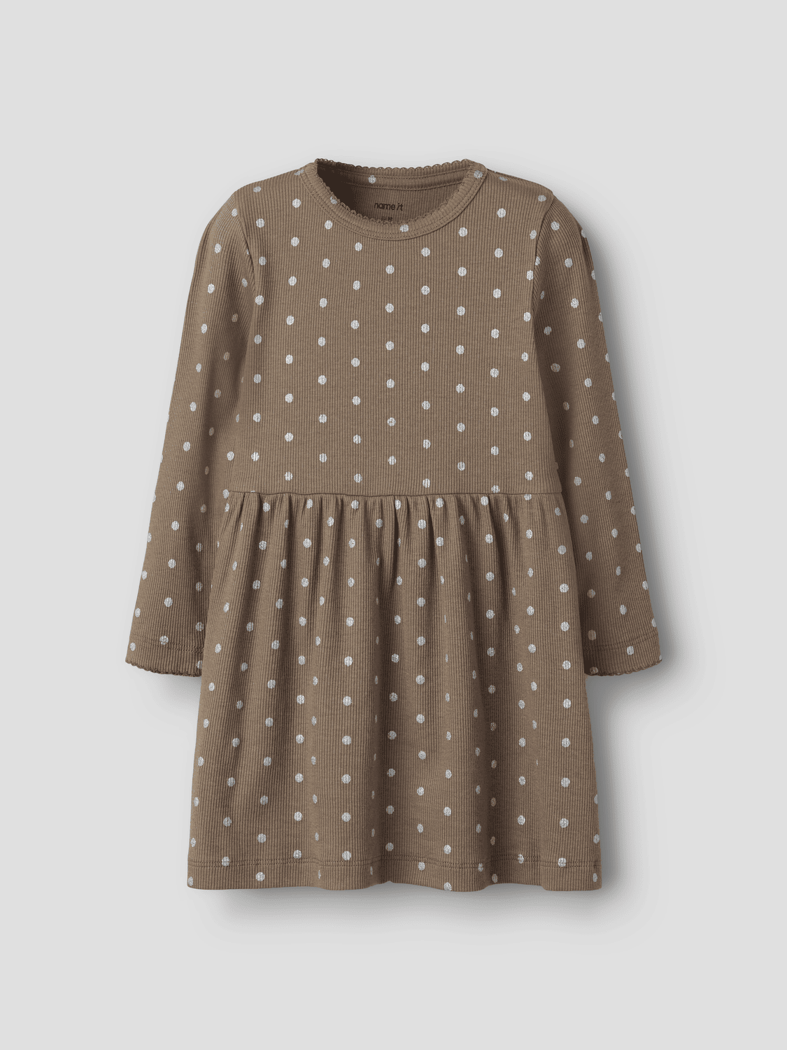 Kort Klänning Taupe Gray