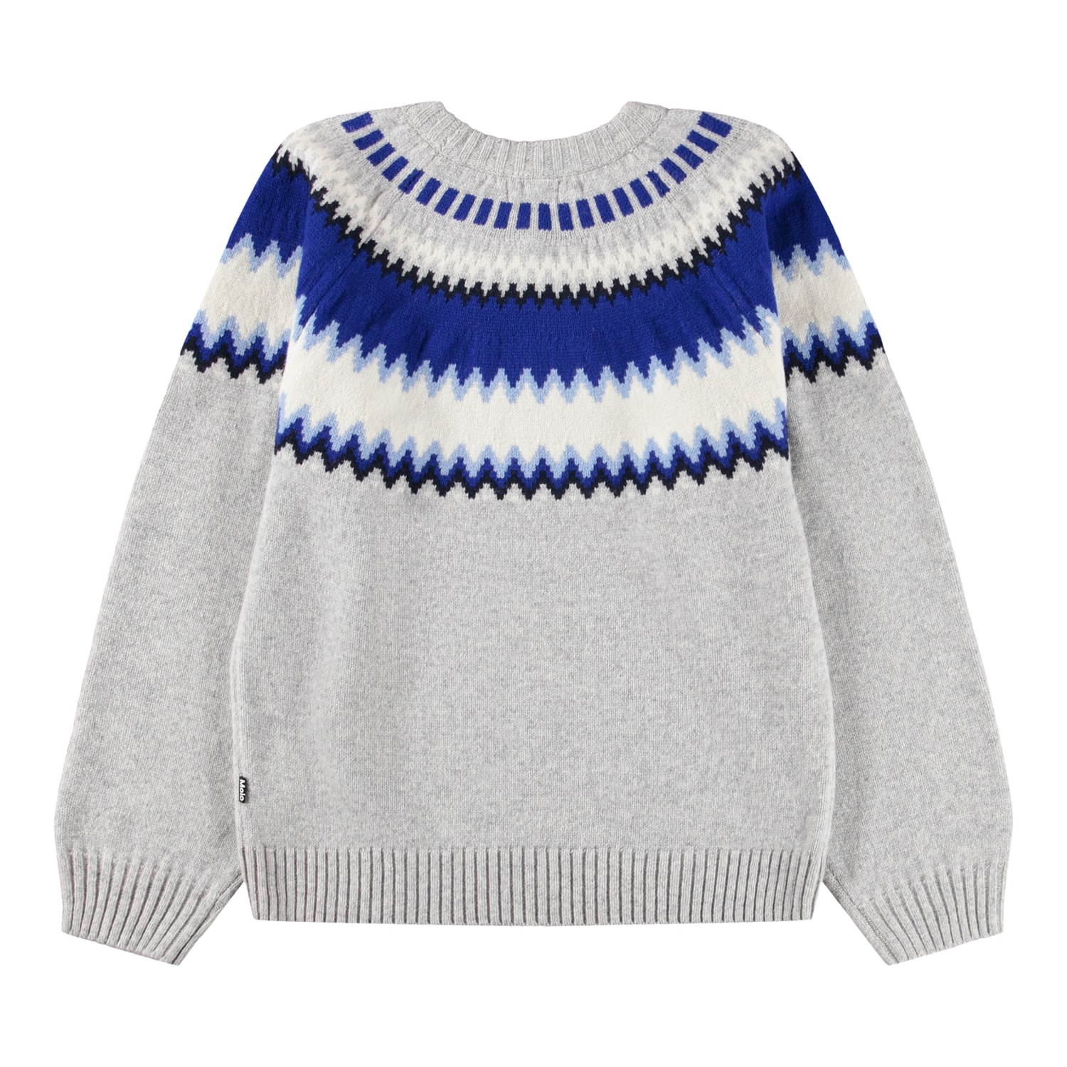 Baes Wool Stickad Tröja Nordic Blues