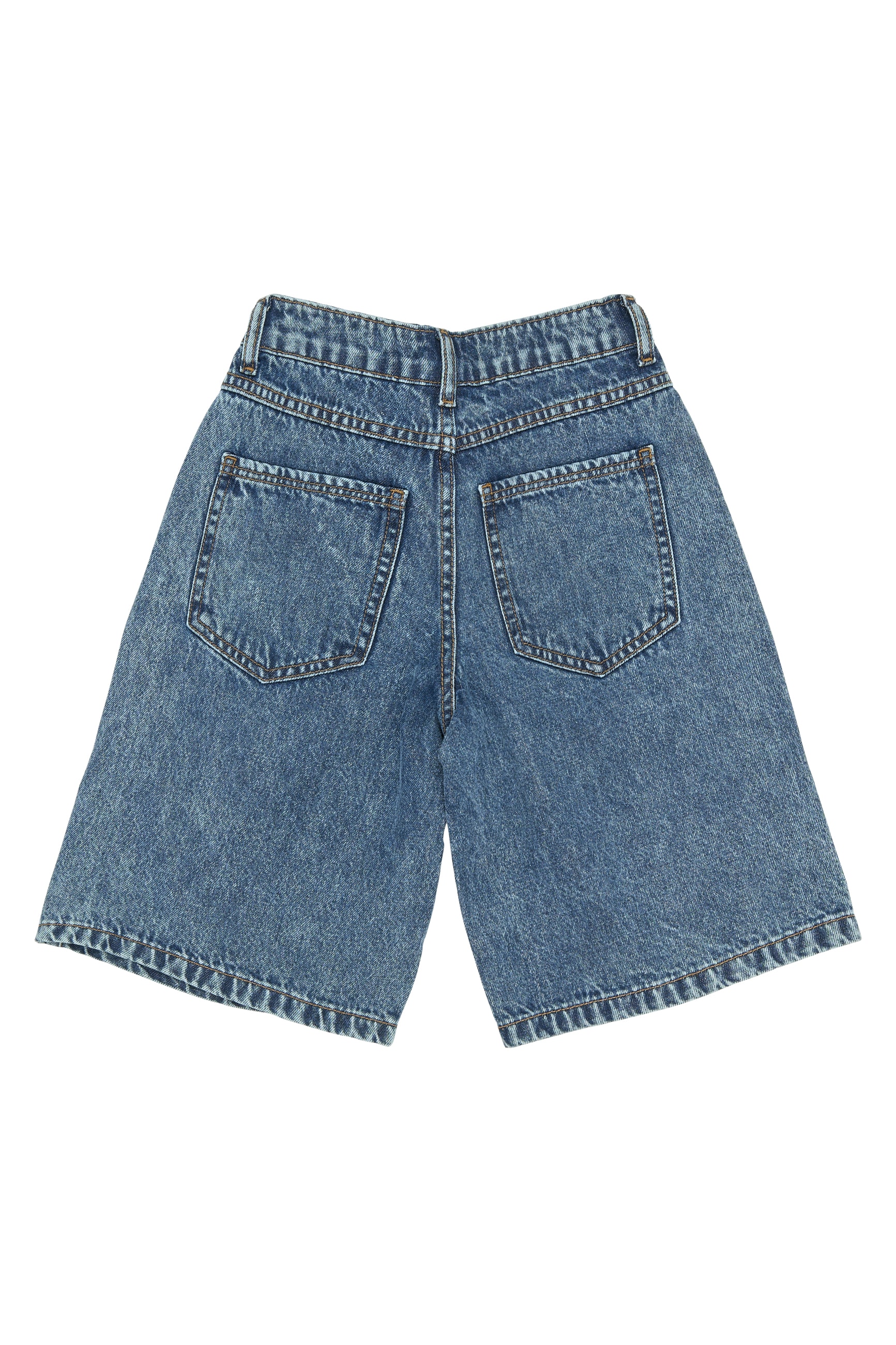 Svende Långa Jeansshorts Med Baggy Passform Light Blue Denim
