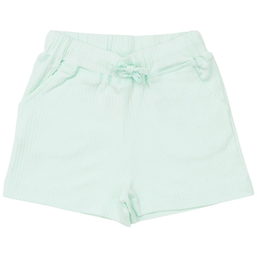 Ribbade Shorts Mintgrön