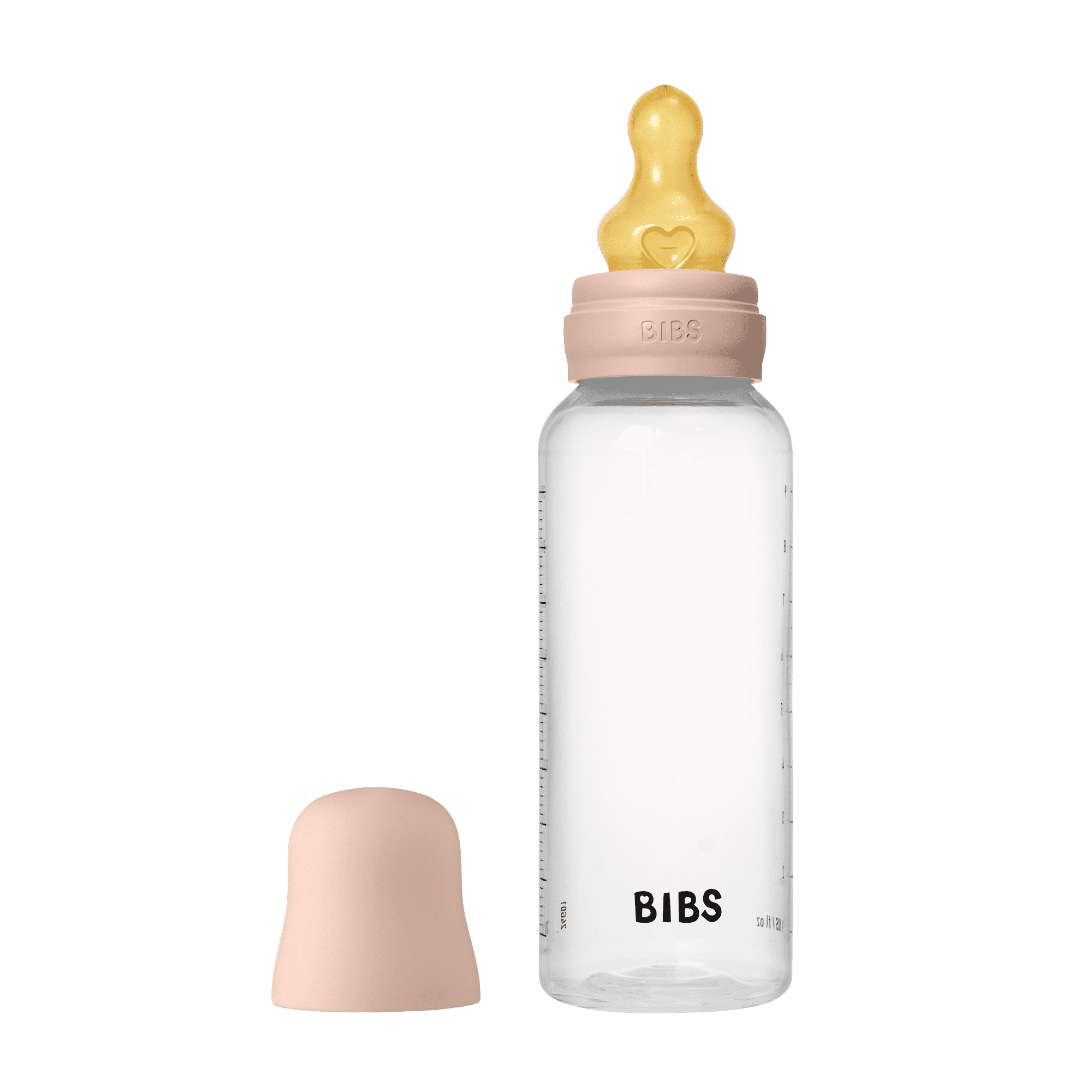 BIBS Medium Flow Latex För Nappflaskor 1-pack 270 Ml Blush