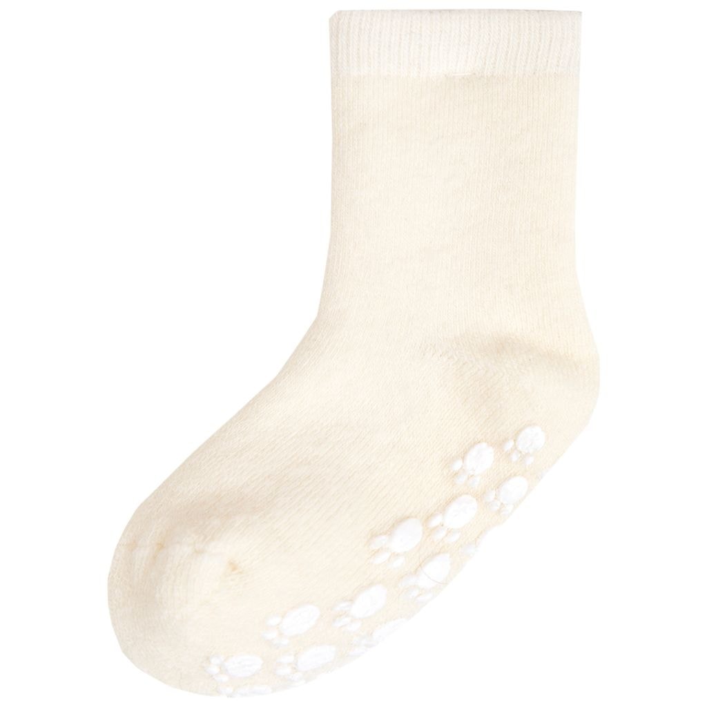 Wool Sock W.Anti-Slip Offwhite