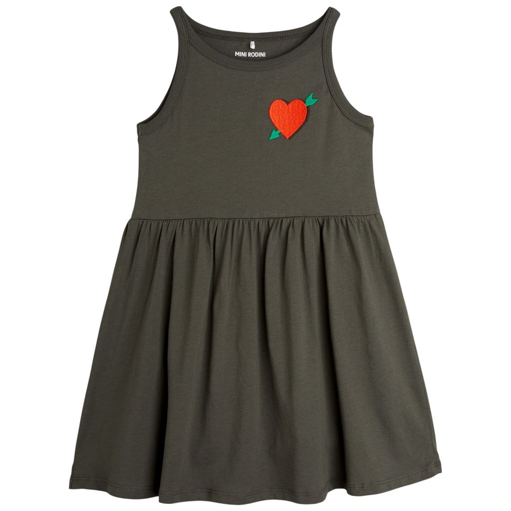 GOTS Arrowed Heart Dress Black