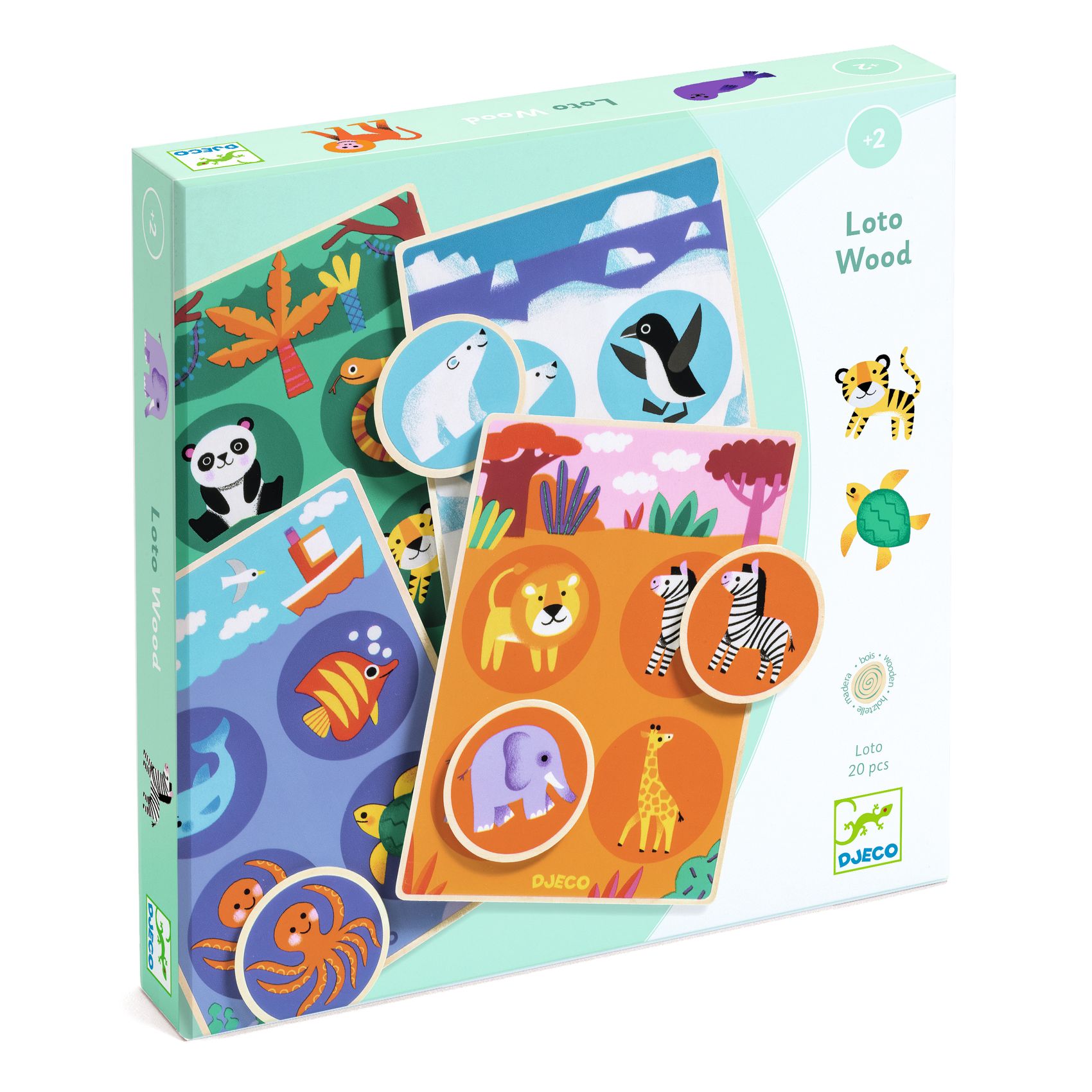 Loto Wood Memory-spel Multi