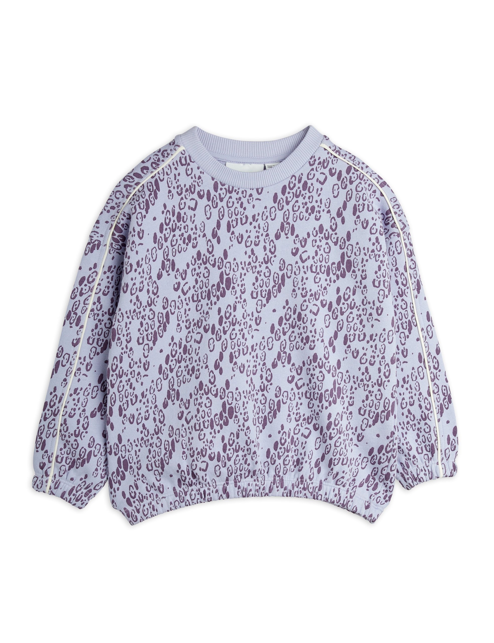 GOTS Mini Leopard Aop Sweatshirt Purple