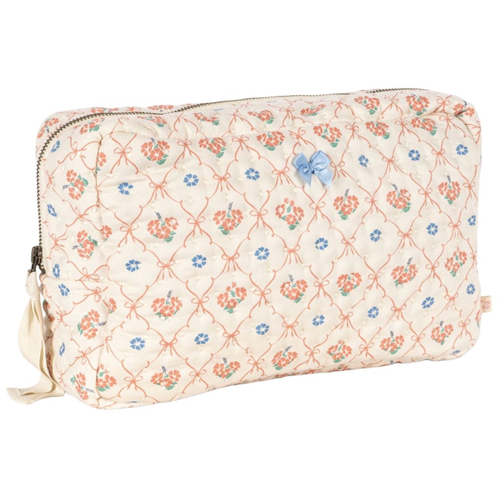 Big Quilted Toiletry Bag Fleur Decor