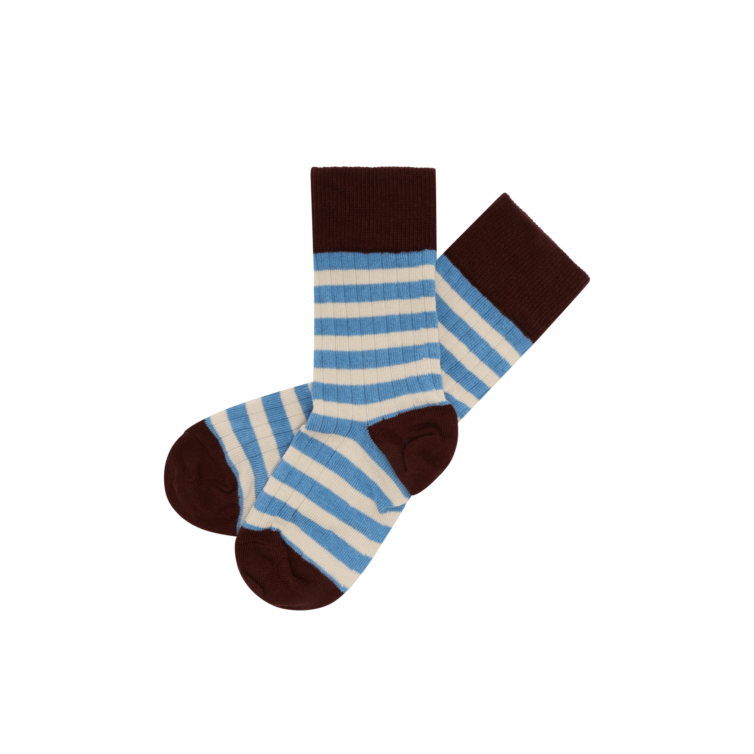 2-Pack Classic Stripe Socks Sea/ Maroon 