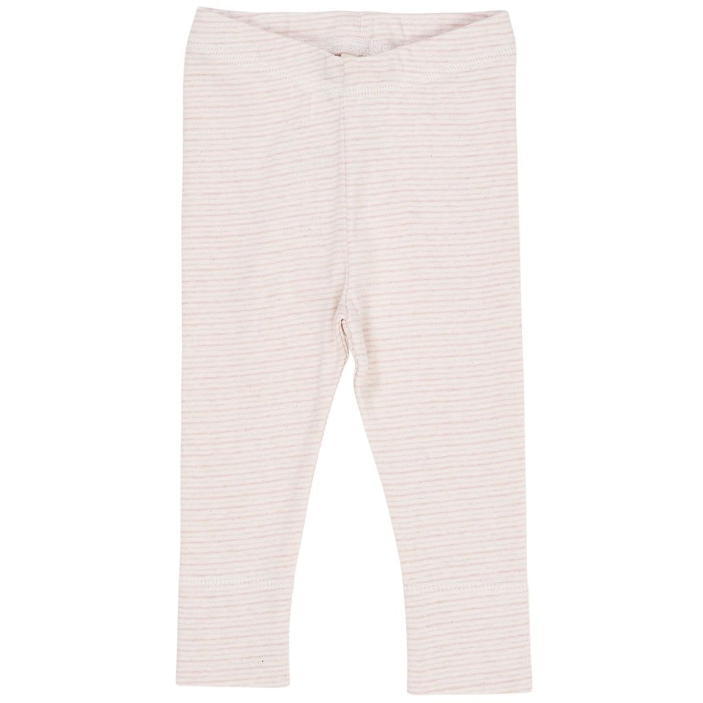 Striped Leggings Pale Pink