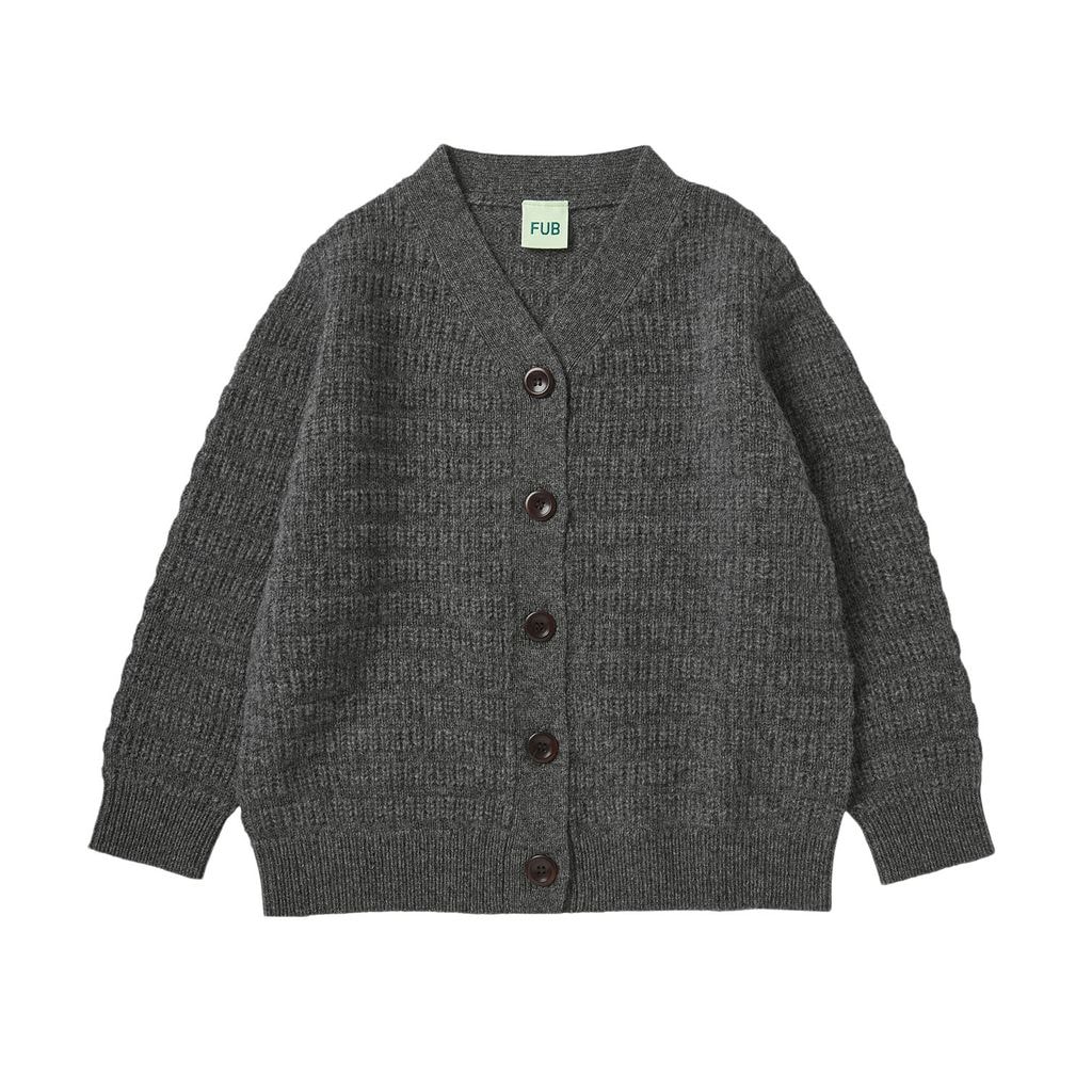 Lambswool Cardigan Grey Melange