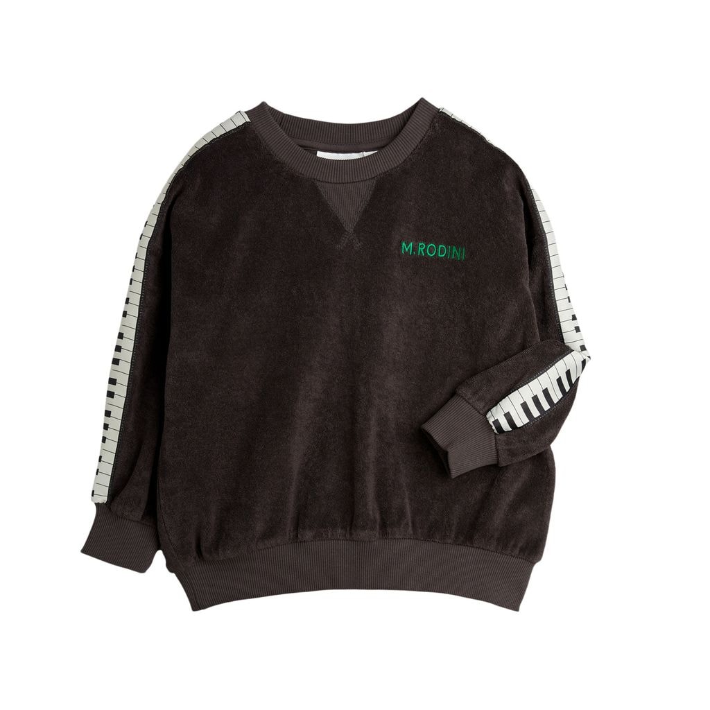 Piano Terry Sweatshirt Brown