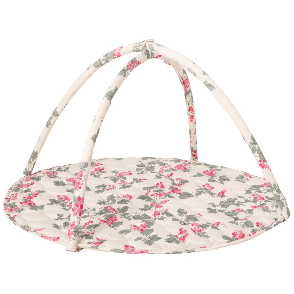 Satin Quilted Activity Playmat Grapes Pink