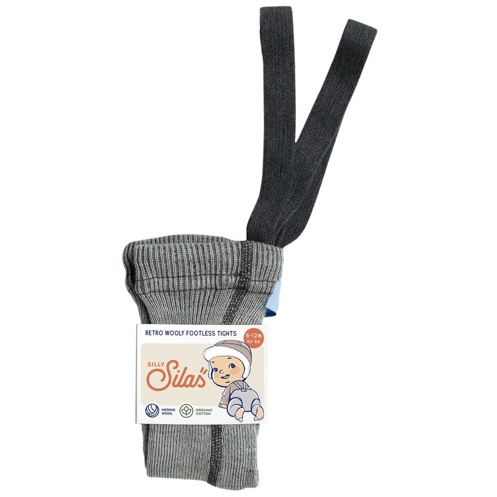 Wooly Footless Tights Granite Grey