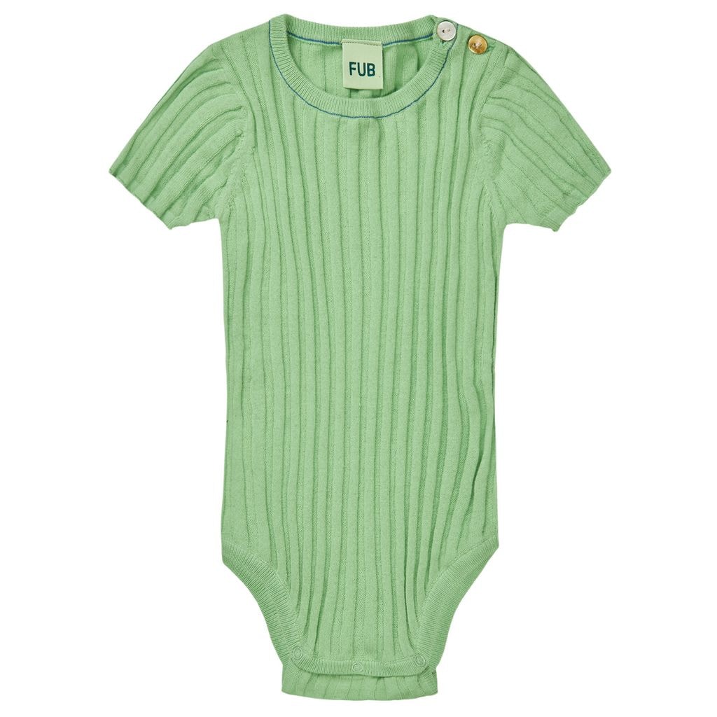 Stickad Baby Body Emerald