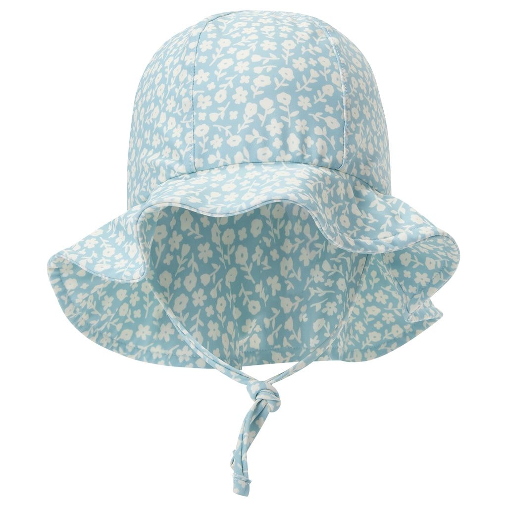 Falsterbo UV Aurinko Hattu Sky Blue Flower