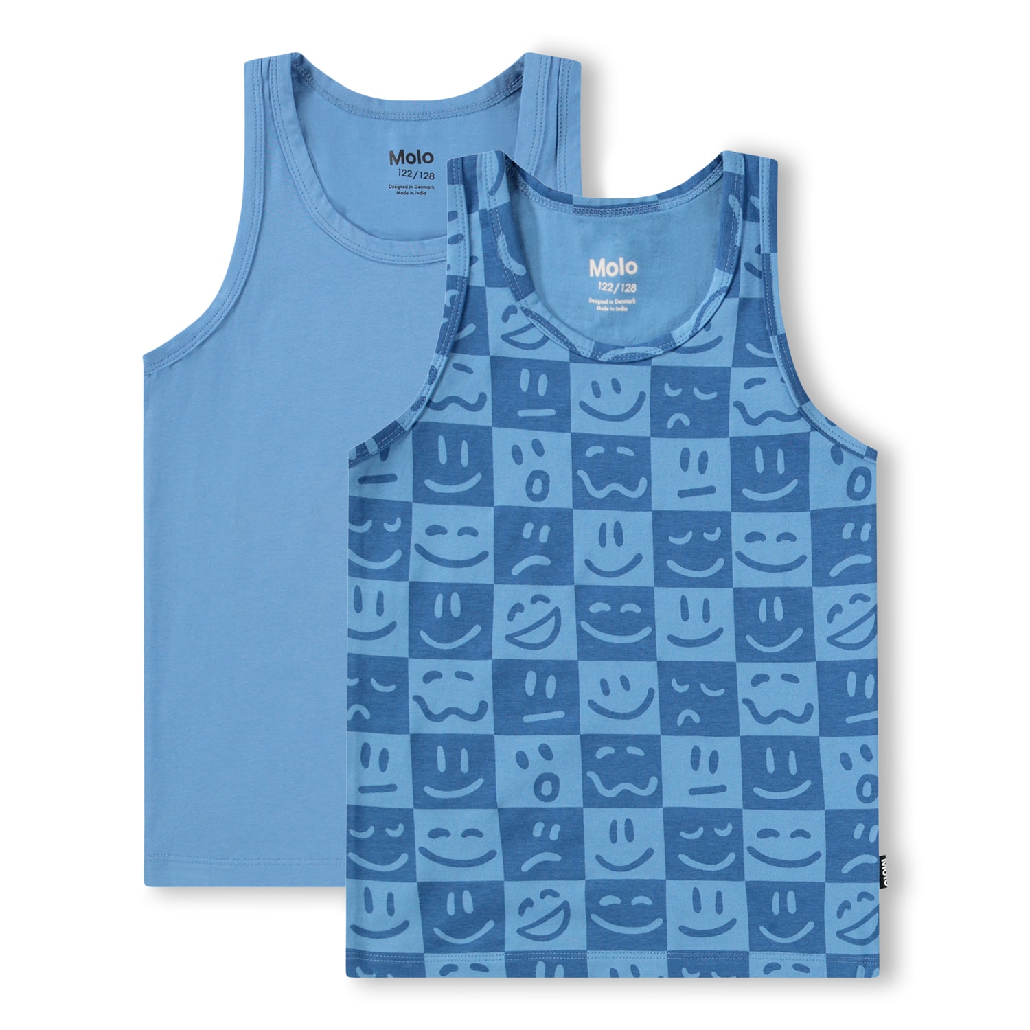GOTS Jayden 2-pack Tank Top Blue Vibes 