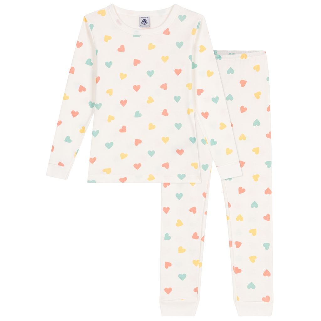 Hearts Pyjamas I Bomull Marshmallow Multicolor