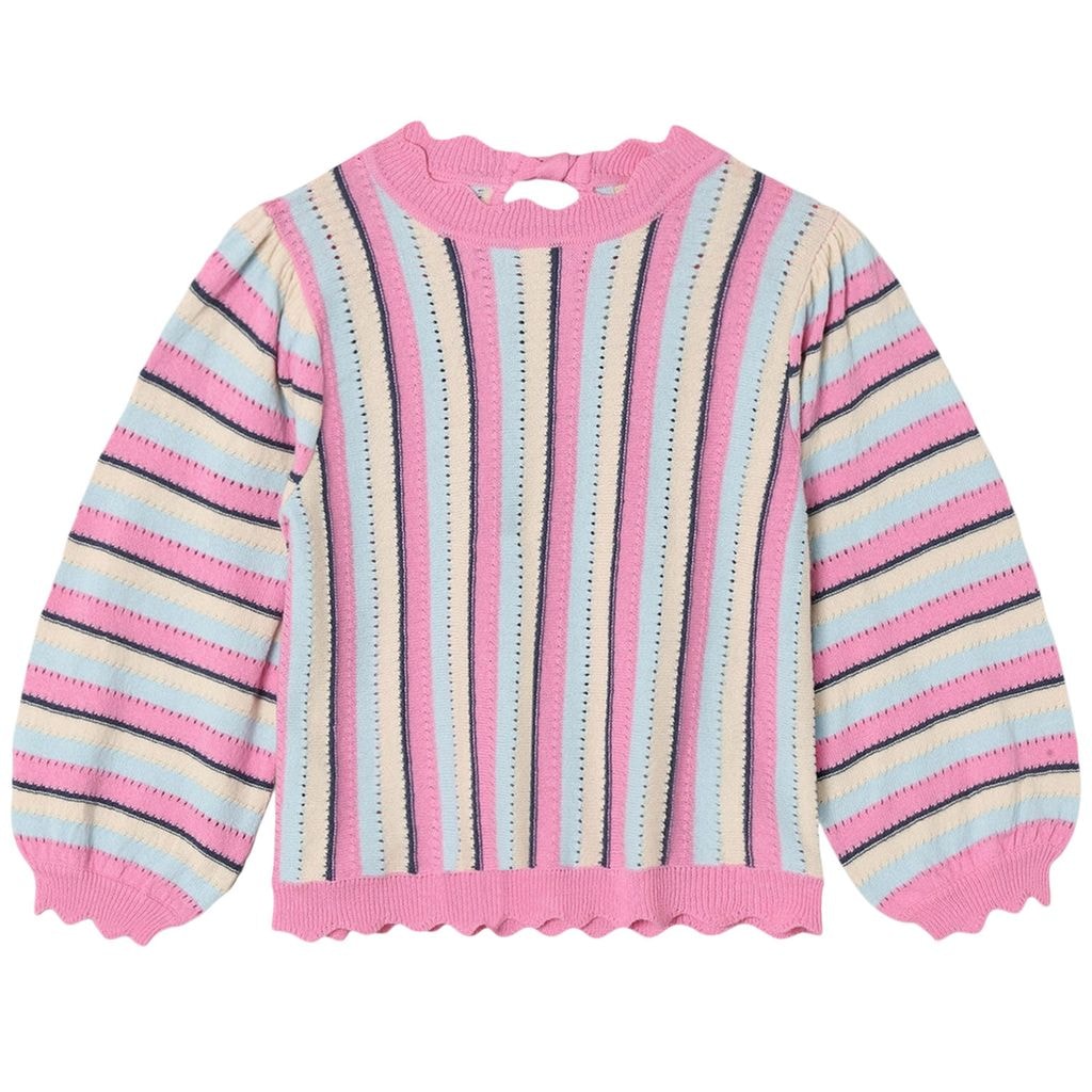 Bowie Stripe Blus Sandshell Multi