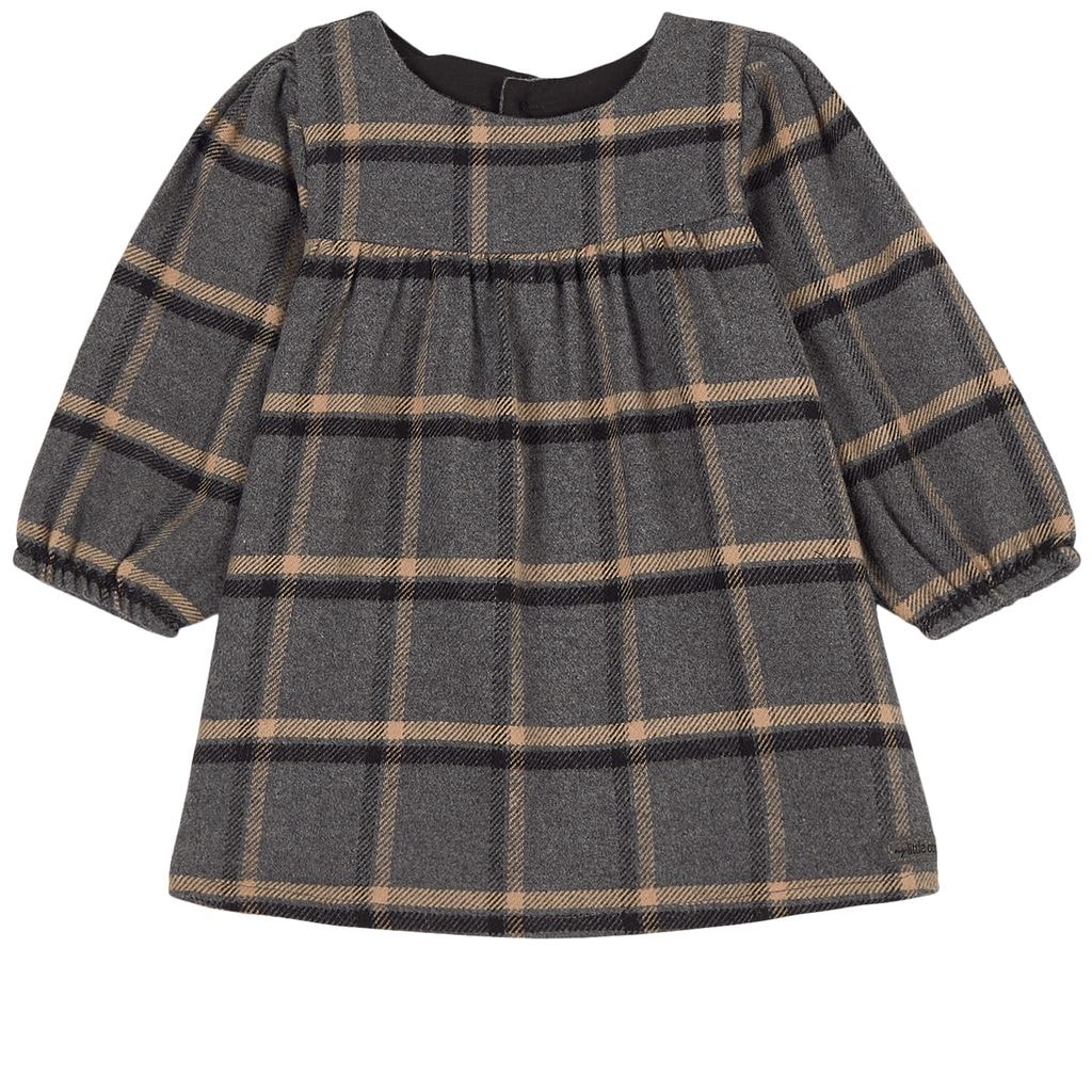 Ruby Plaid Dress Gray