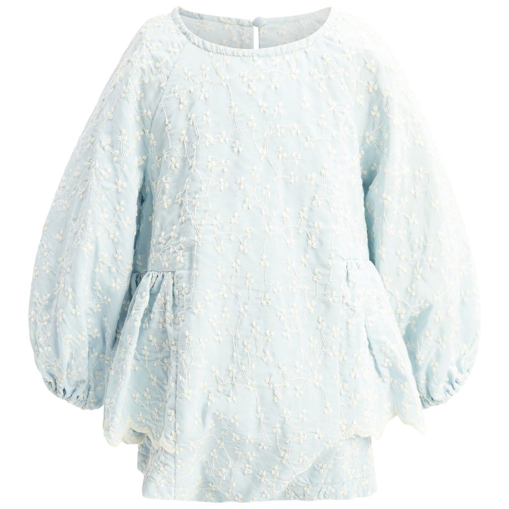 Sirena Floral Baby Set Washed Blue