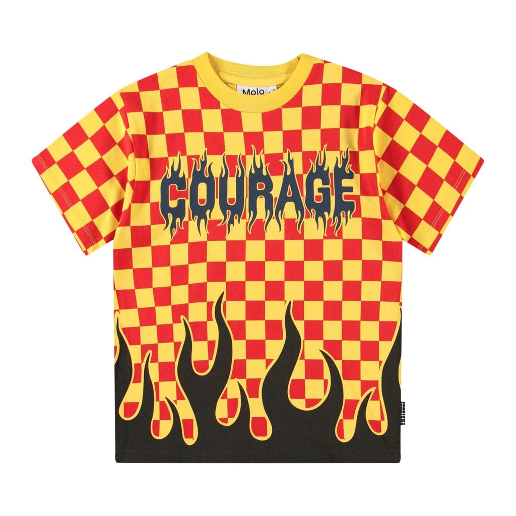 Rodney Short-Sleeved T-Shirt Flame Check