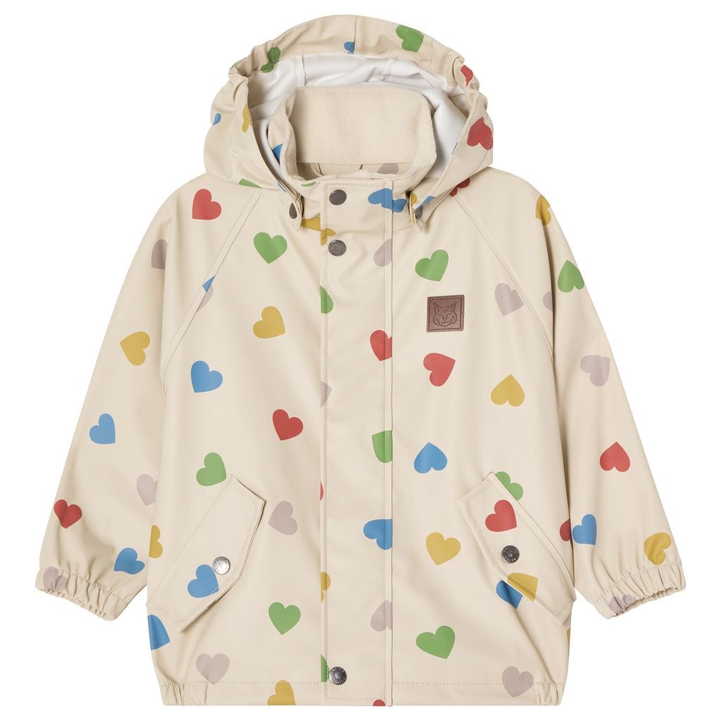 Edinburgh Rain Jacket Rainbow Hearts