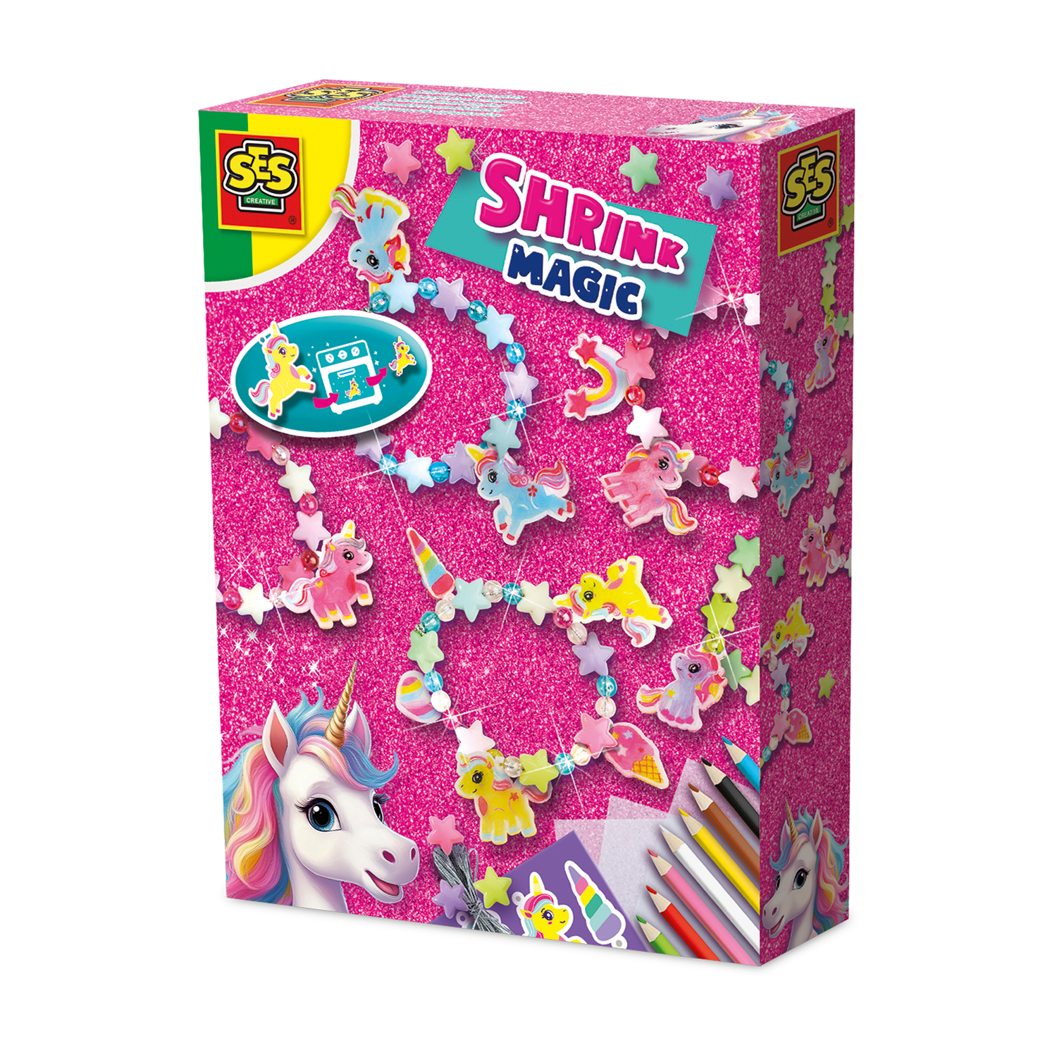 Shrink Film Unicorns Sats För Att Tillverka Armband