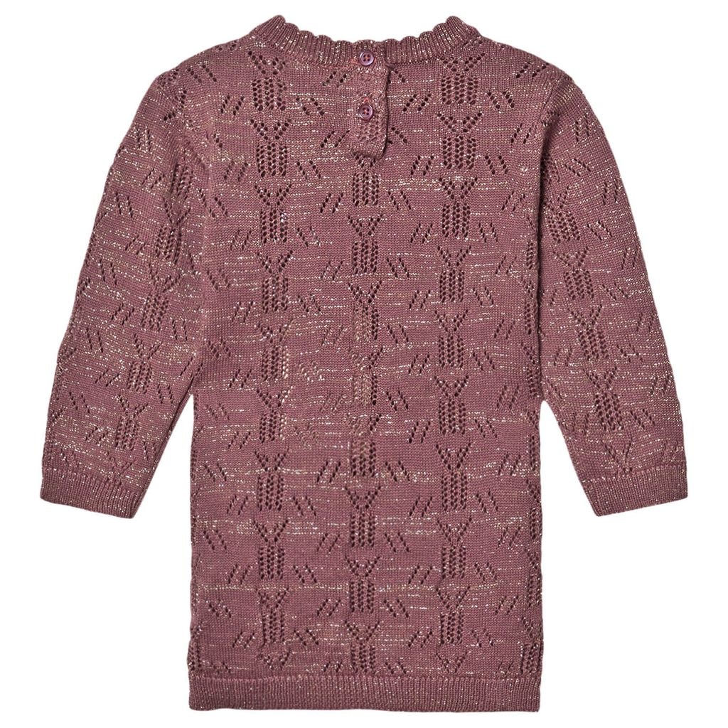 Glitter Klänning Rose Taupe
