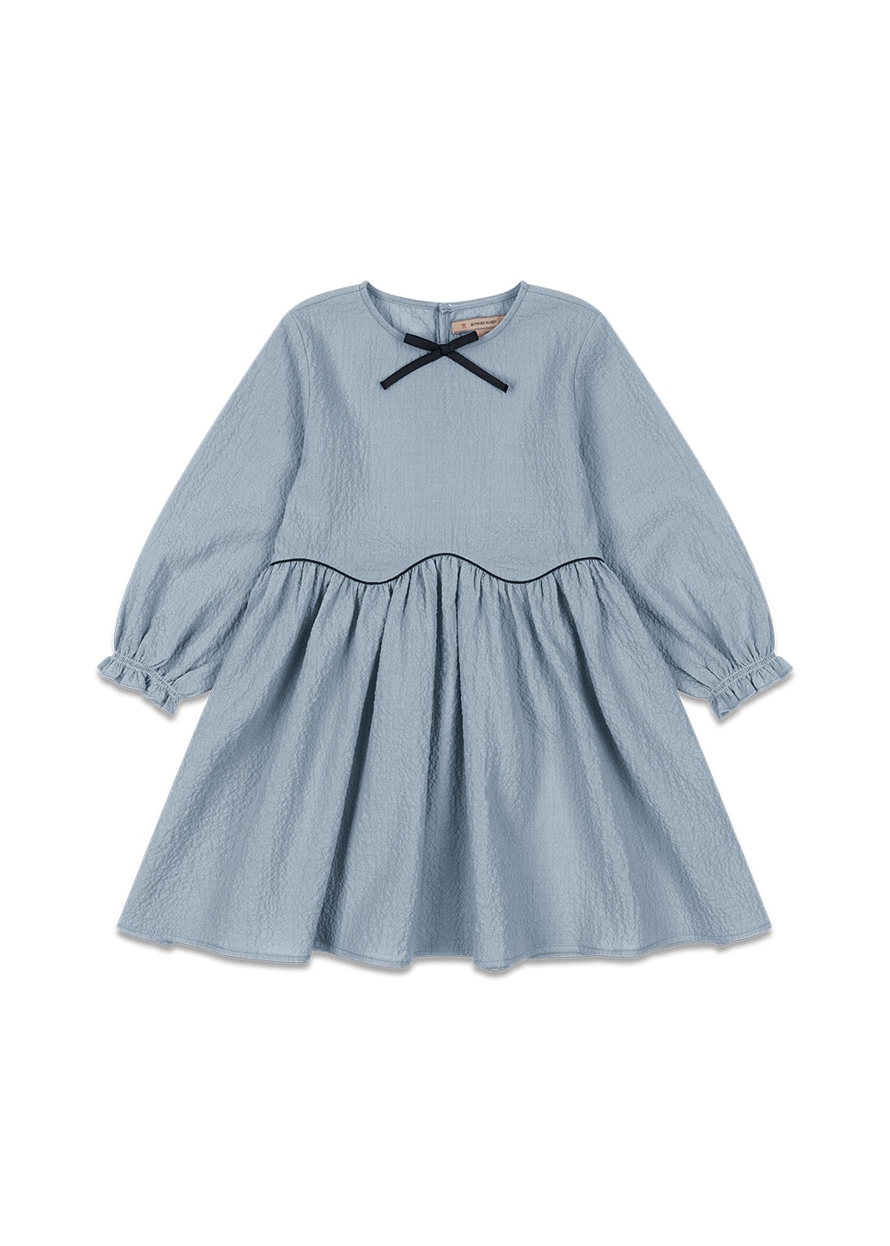 Ava Dress Gots Blue Fog