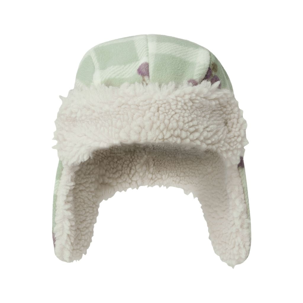 Checked Trapper Hat With Plums Green