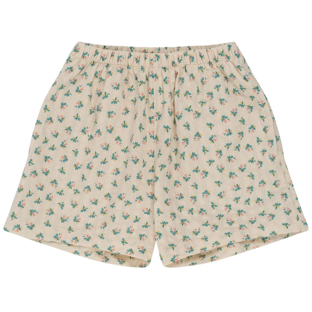 GOTS Kim Floral Shorts Fleur Coloré