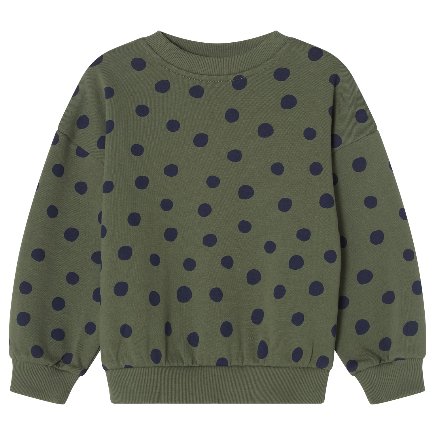 Valencia Sweatshirt Forest Green Dots