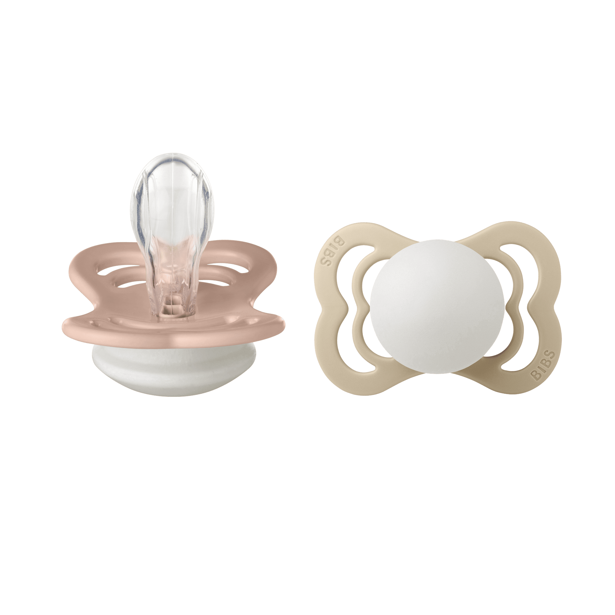 2-Pack BIBS Supreme Silicone Pacifier Glow / Vanilla Glow