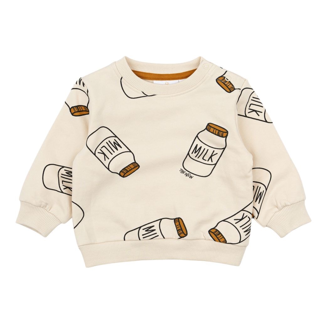 GOTS Nilos Sweatshirt White Swan