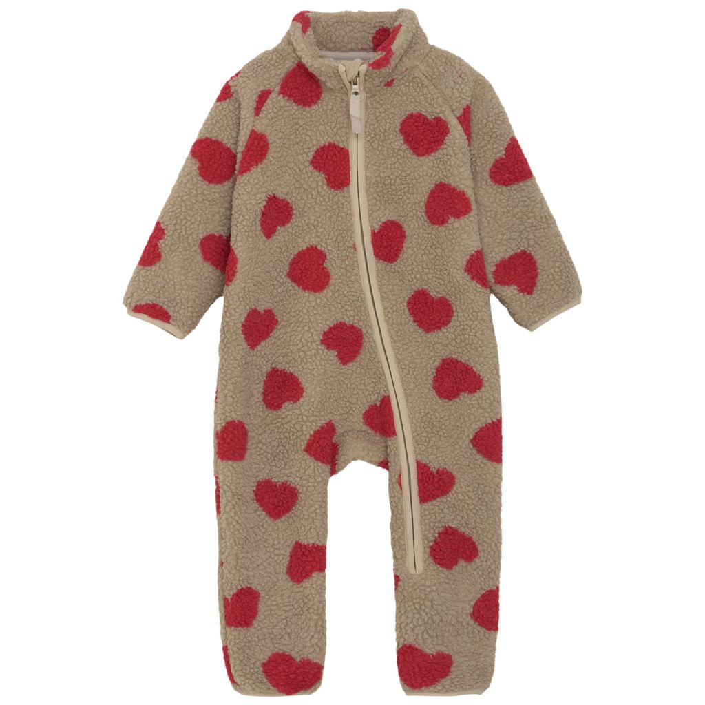 Teddy Fleeceoverall Cayenne