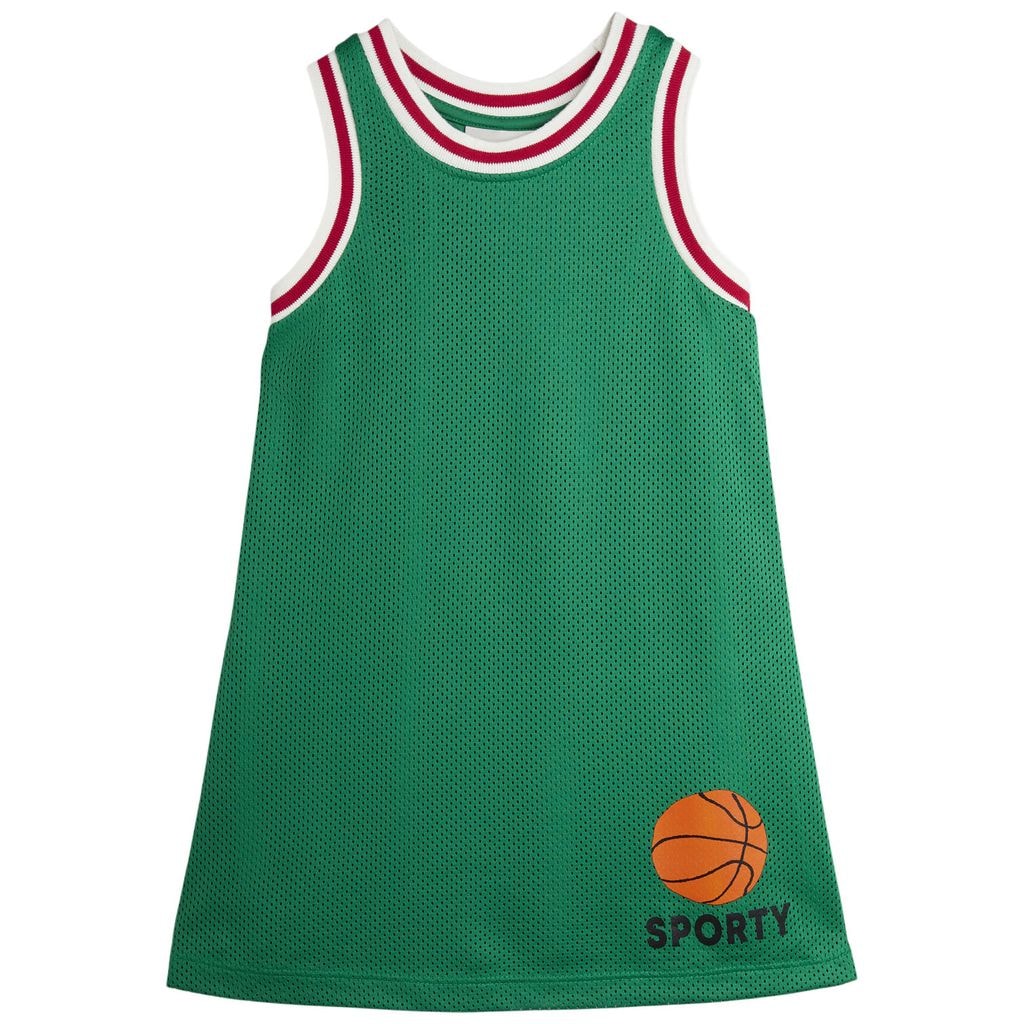 Basket Mesh Kjole Grønn