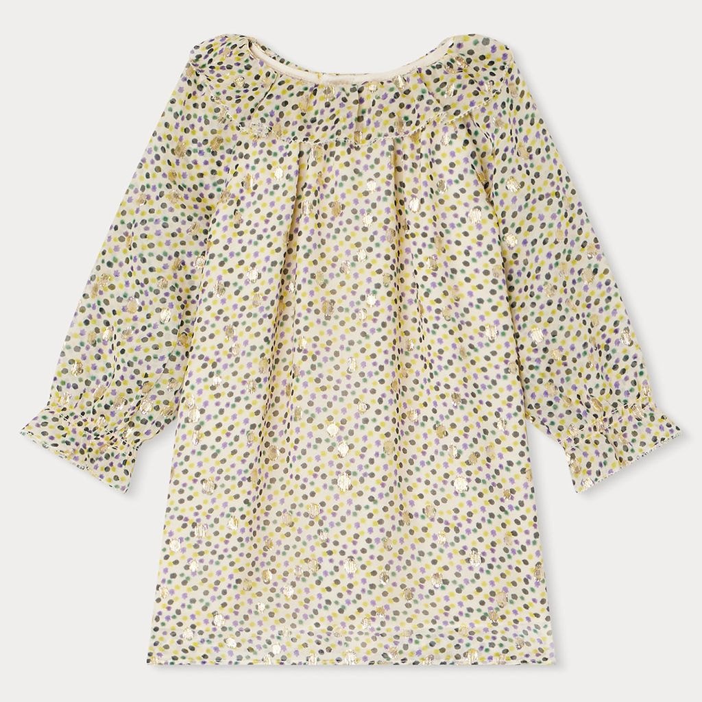 Teale Dotted Dress Cream