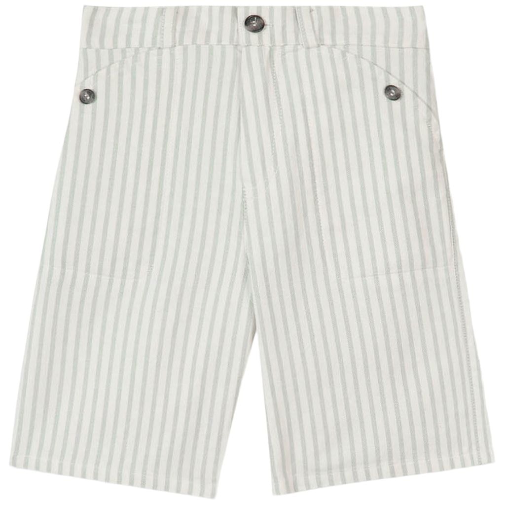 Striped Shorts Green