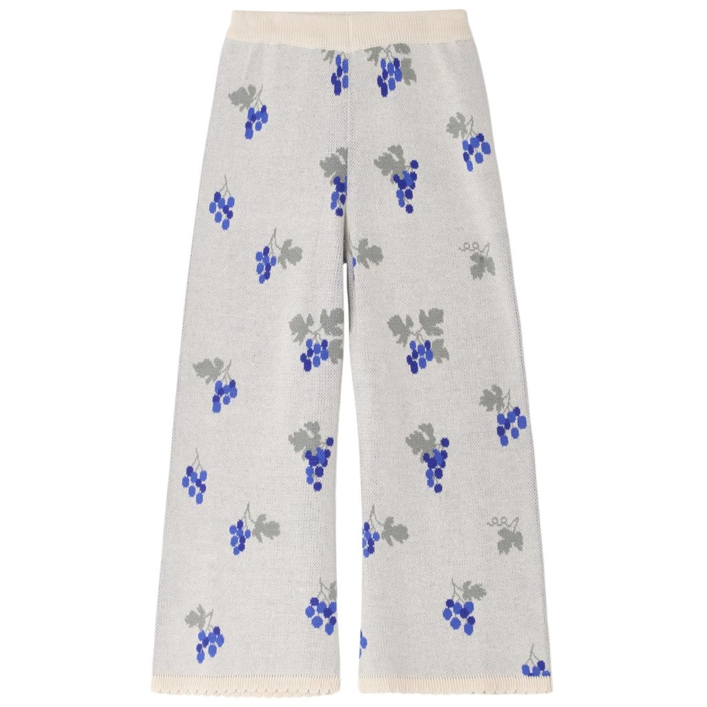 Knitted Trousers Grapes Ecru