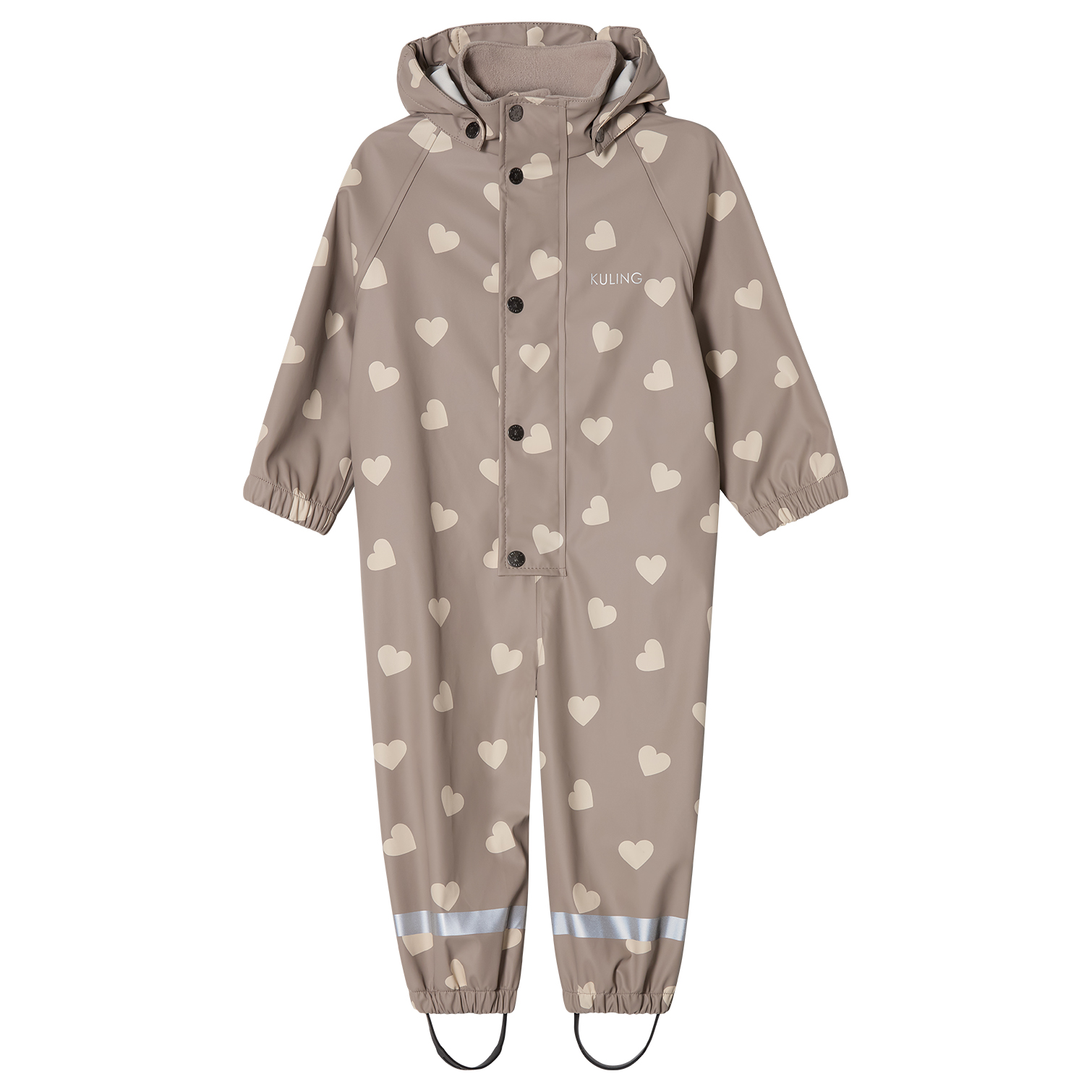 Leeds Ofodrad Regnoverall Taupe Hearts
