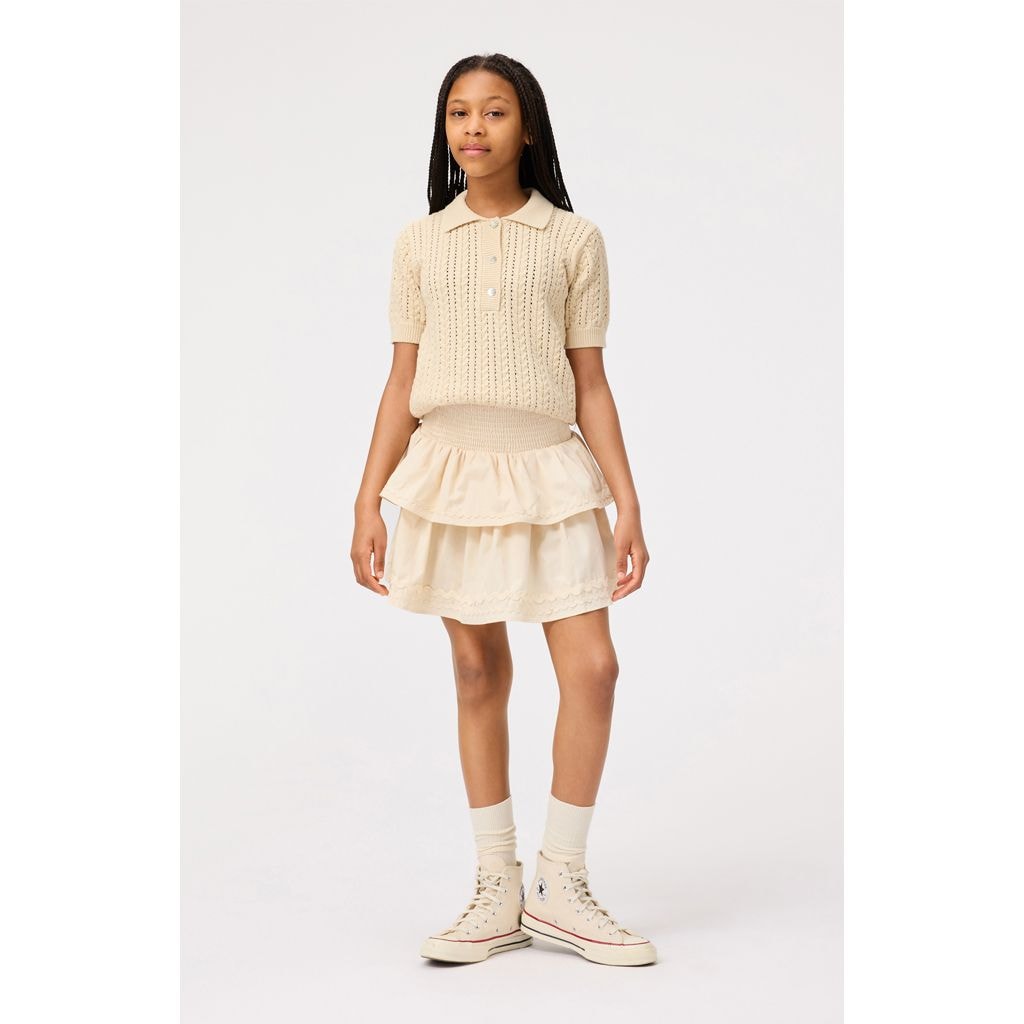 Gretel Knitted Polo Shirt Brazilian Sand