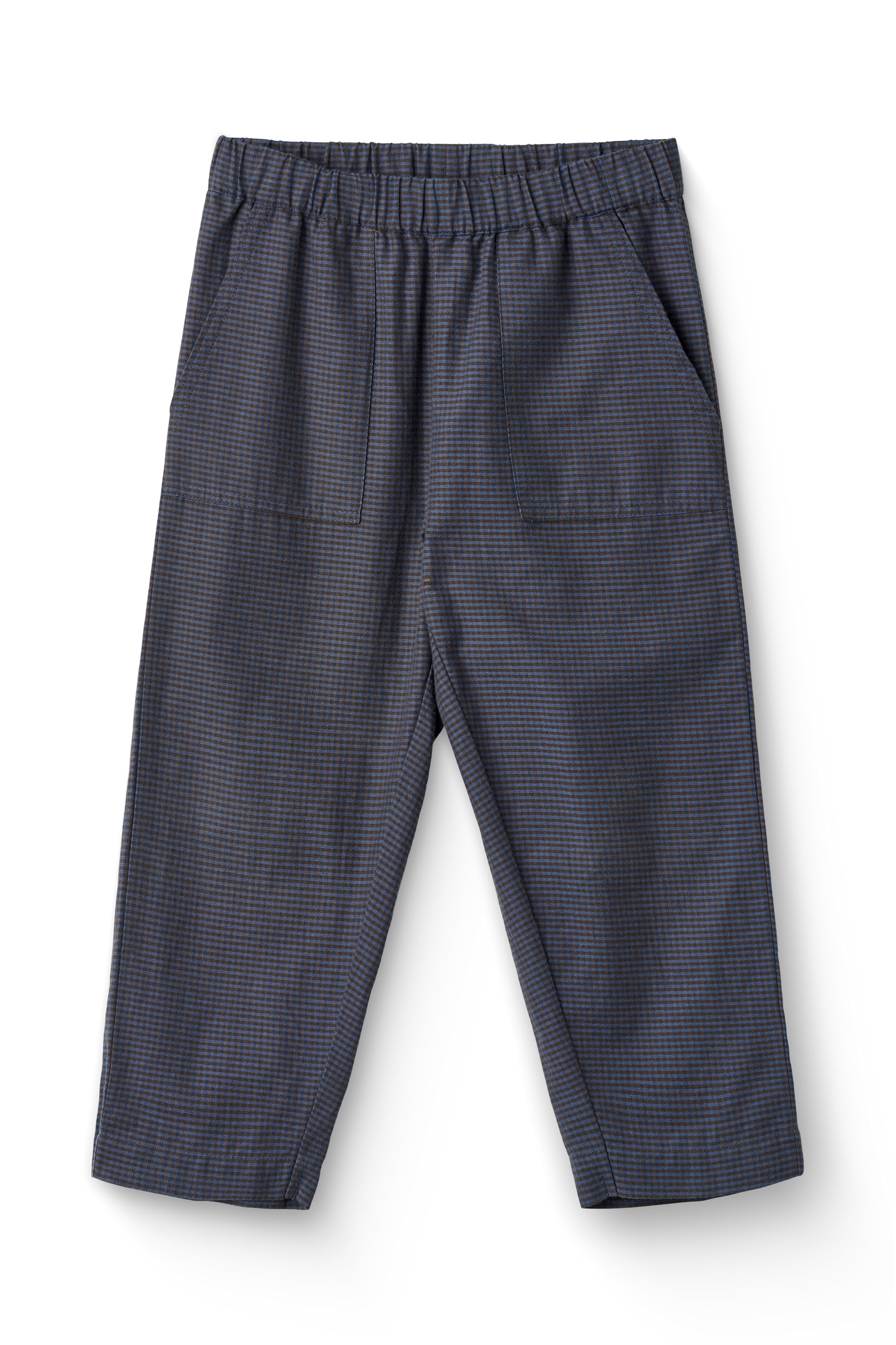 Check Pant Brown Blue Check