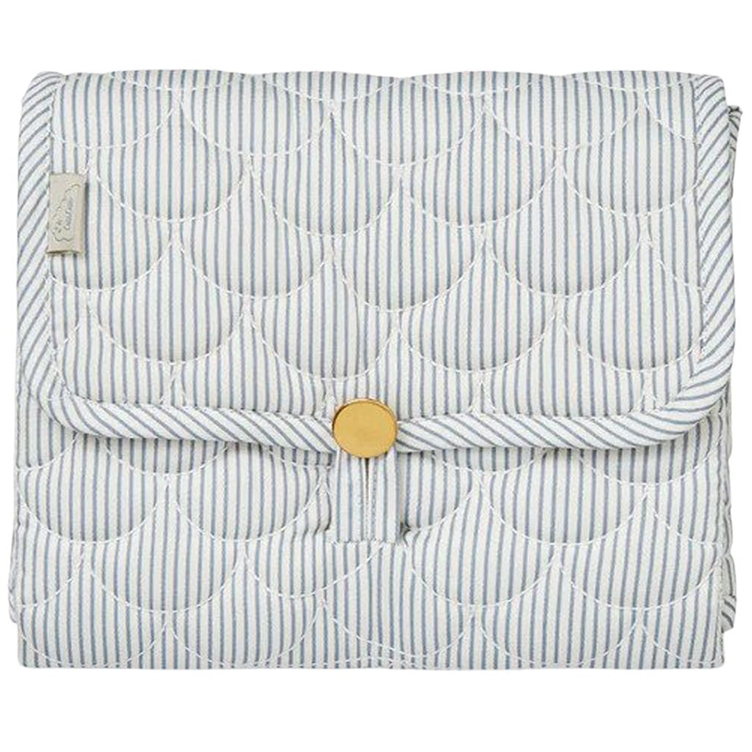 Quiltet Stelleunderlag Classic Stripes Blue, Praline