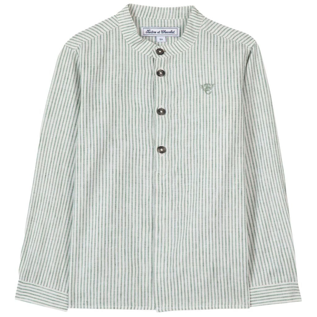 Striped Shirt Green