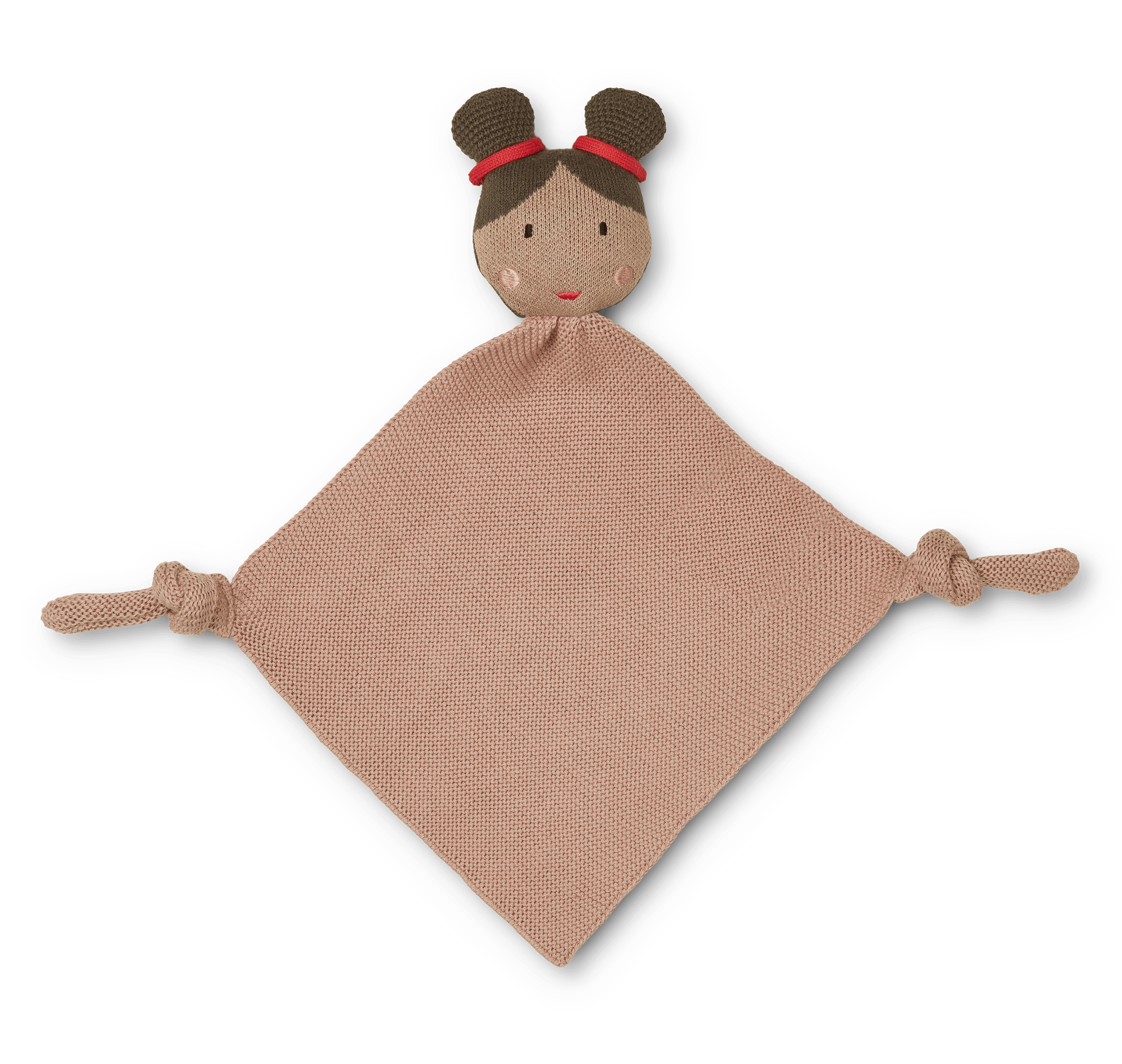 Alfie Cuddle Blanket Doll/Rose