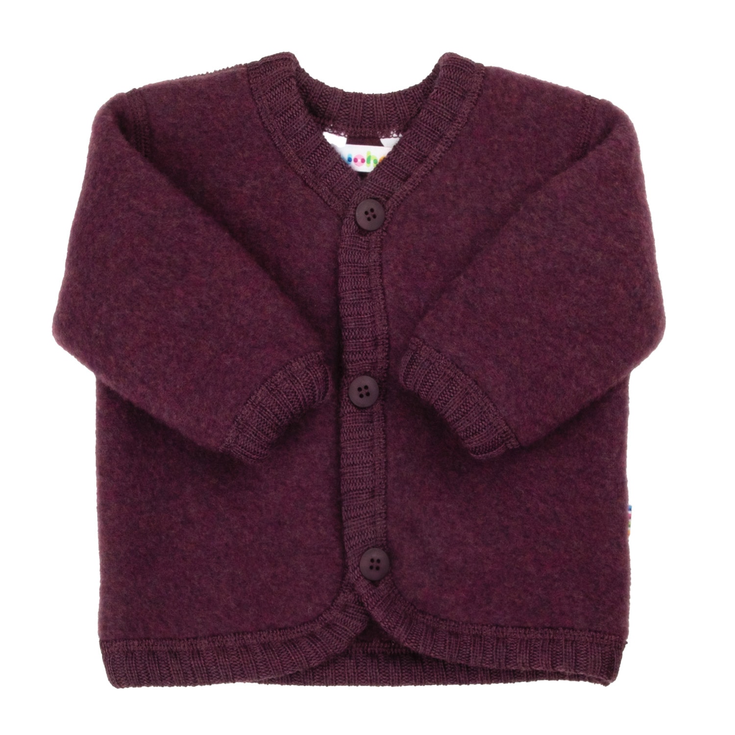 Soft Wool Cardigan Plum 
