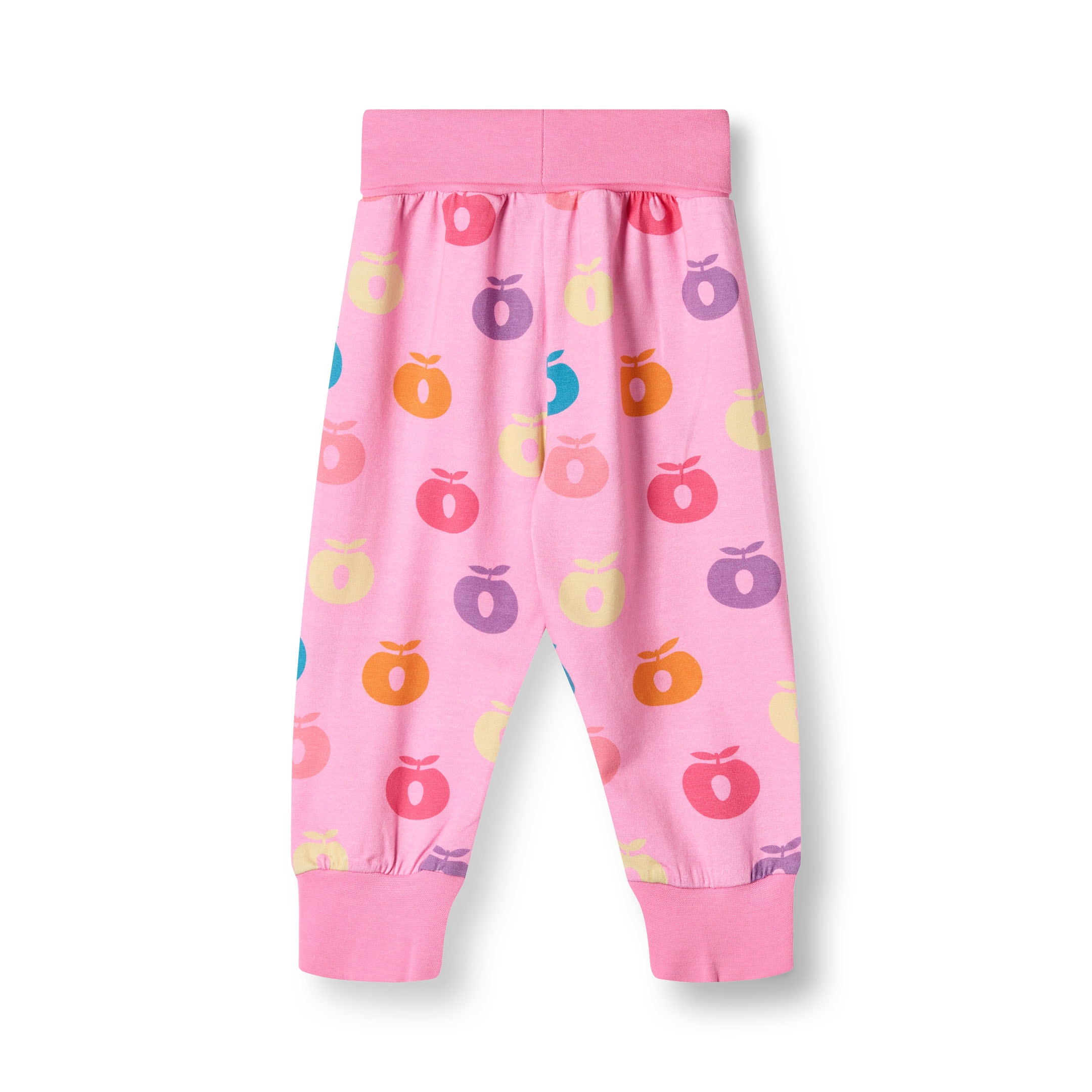 Ulm Pants For Baby with Apples Pink lilac